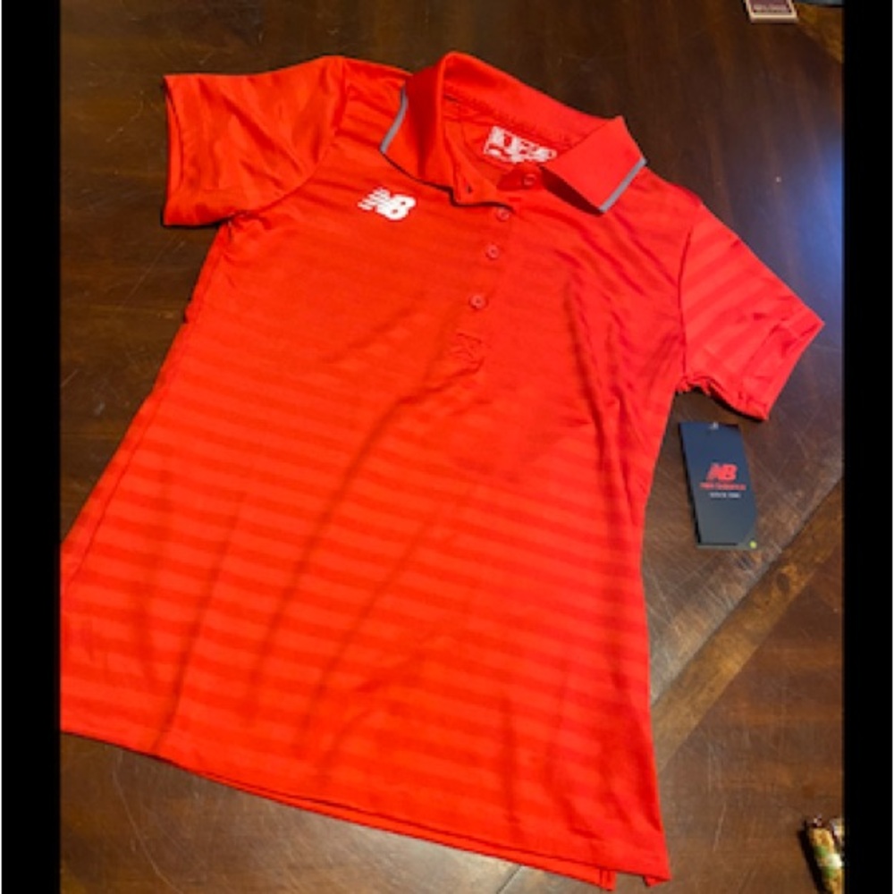 New Balance Red Women's Polo Shirt